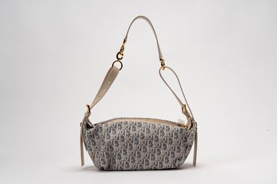 Borsa D-Journey in tela Chambray e pelle