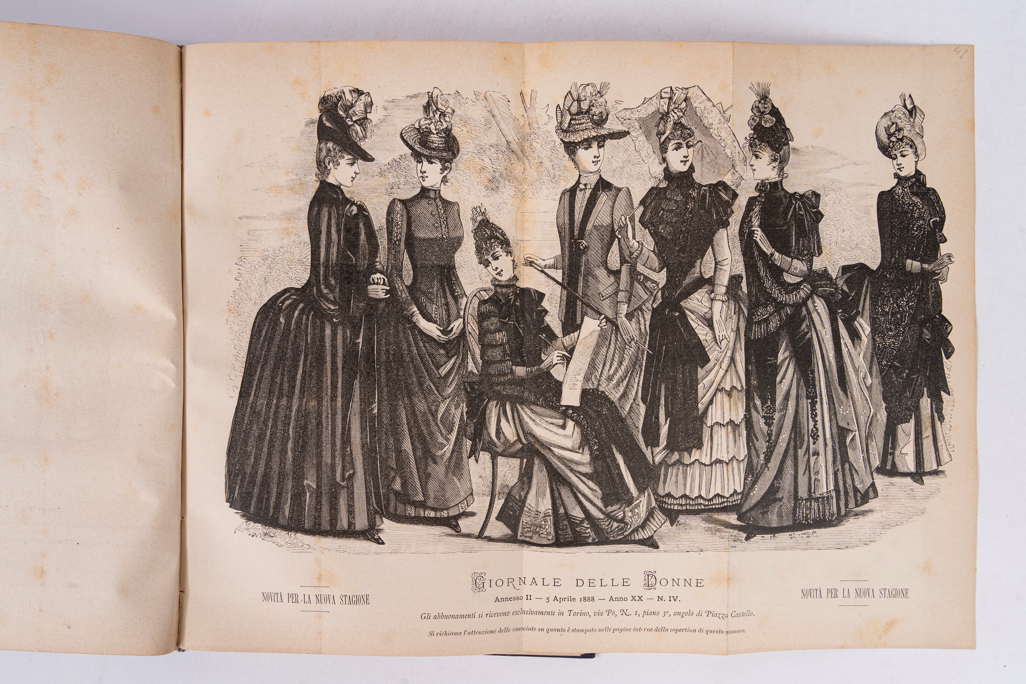 Corriere delle Dame, Insieme di 6 volumi sulla moda femminile (1863-1890)