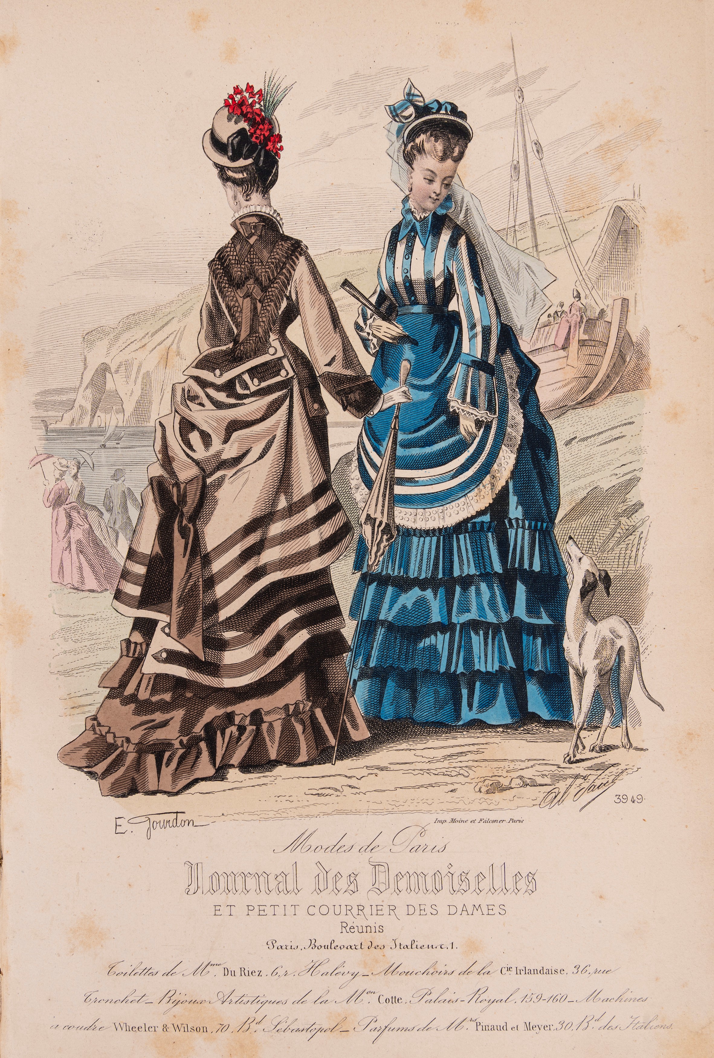 Corriere delle Dame, Insieme di 6 volumi sulla moda femminile (1863-1890)