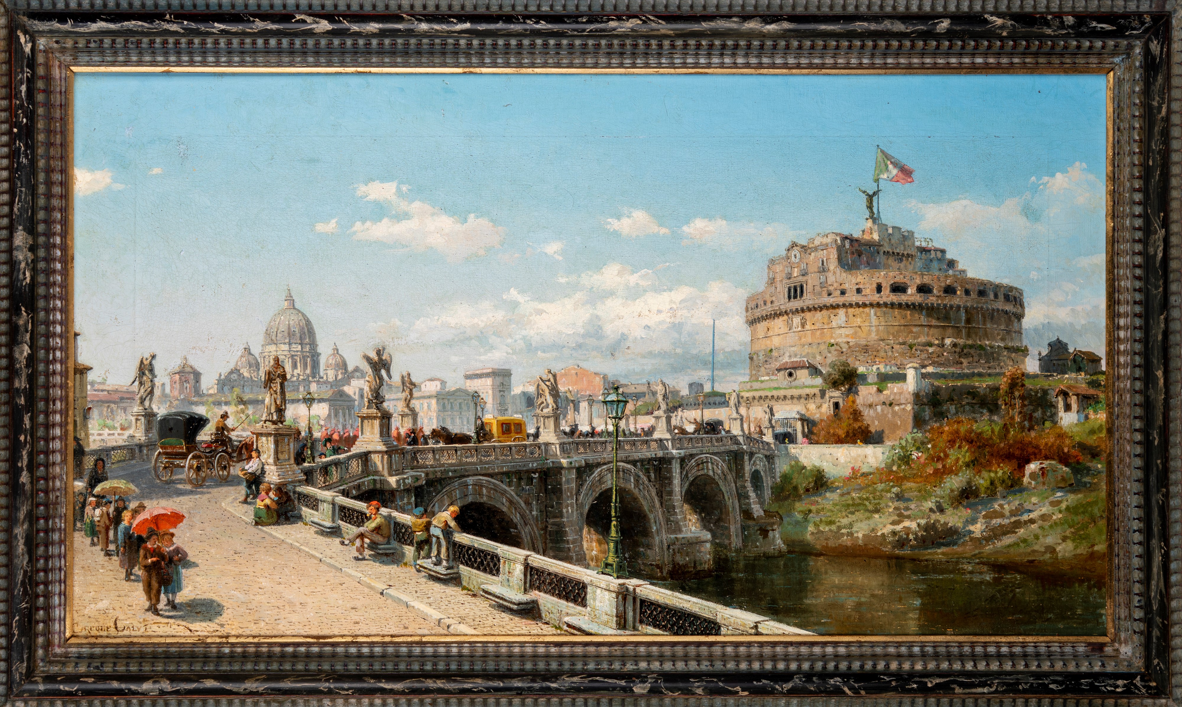 Ercole Calvi - Veduta di Castel Sant'angelo a Roma