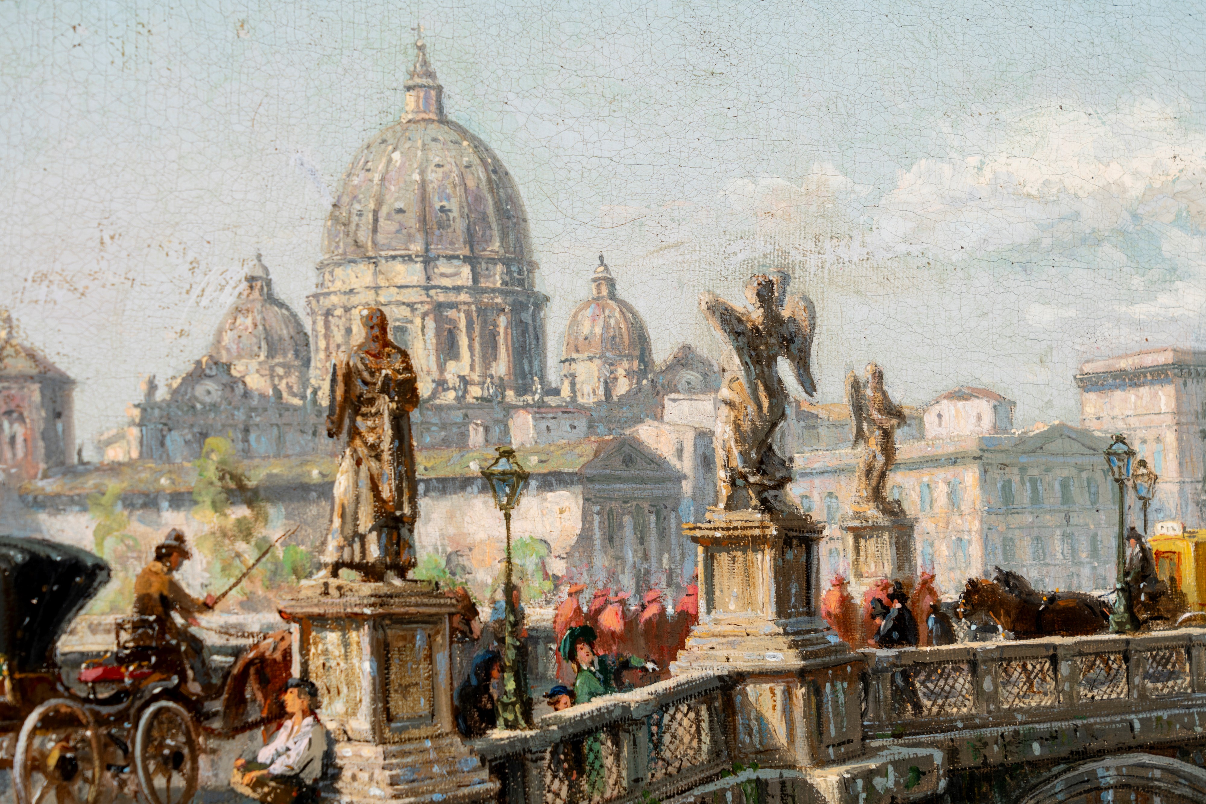 Ercole Calvi - Veduta di Castel Sant'angelo a Roma