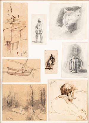 Otto schizzi di soggetti diversi