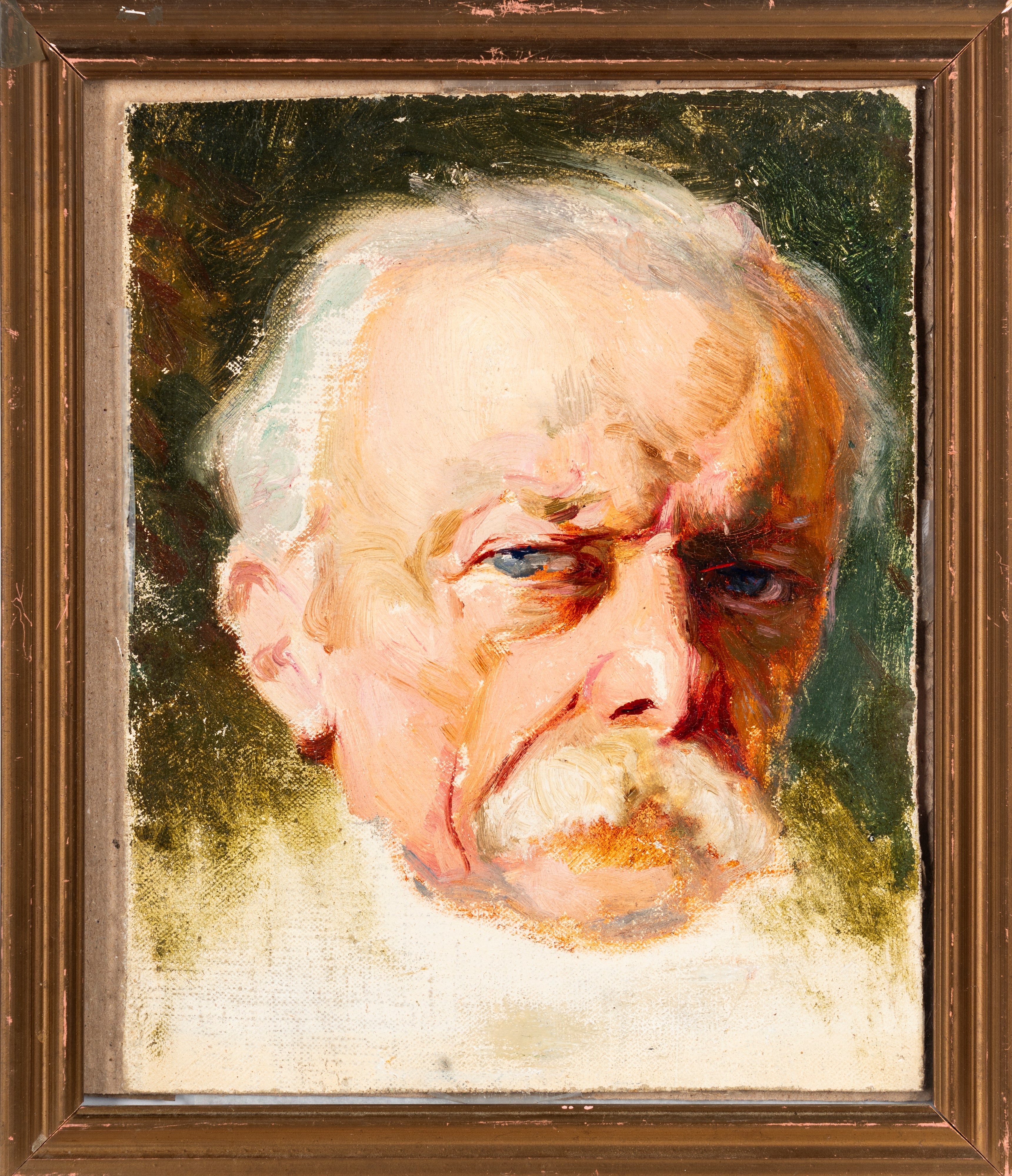 Filiberto Petiti - Autoritratto, olio su cartone telato