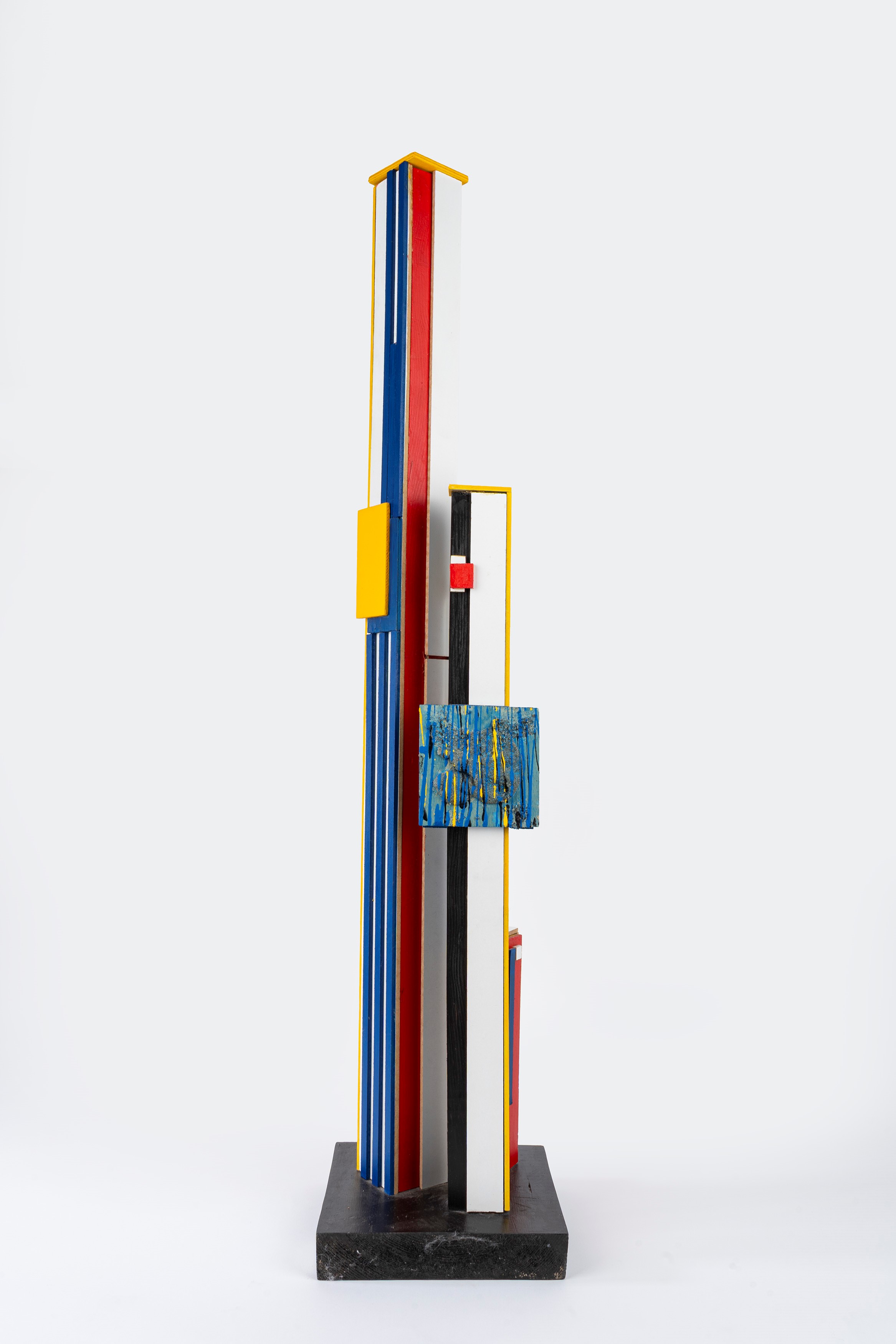 Renzo Eusebi - Opera n. 12 (legno, acrilico e collage), 2018