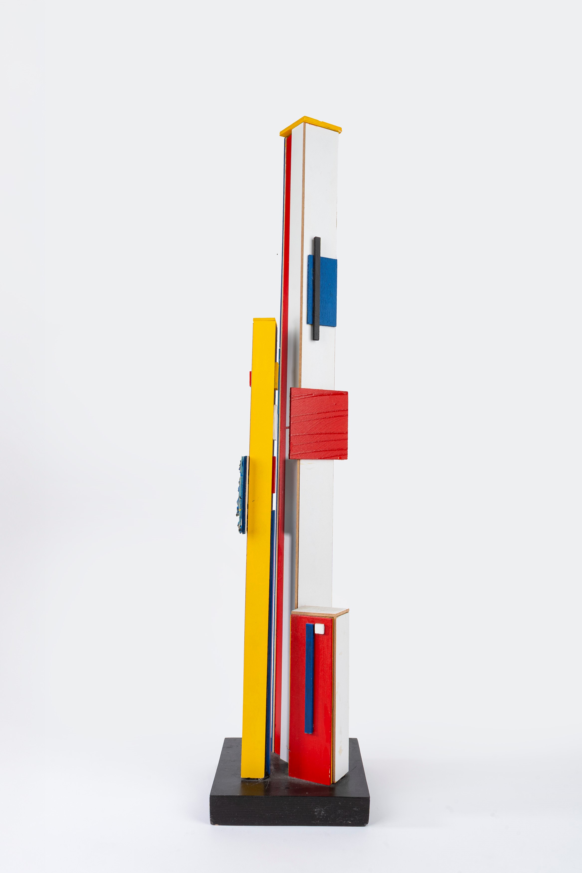 Renzo Eusebi - Opera n. 12 (legno, acrilico e collage), 2018