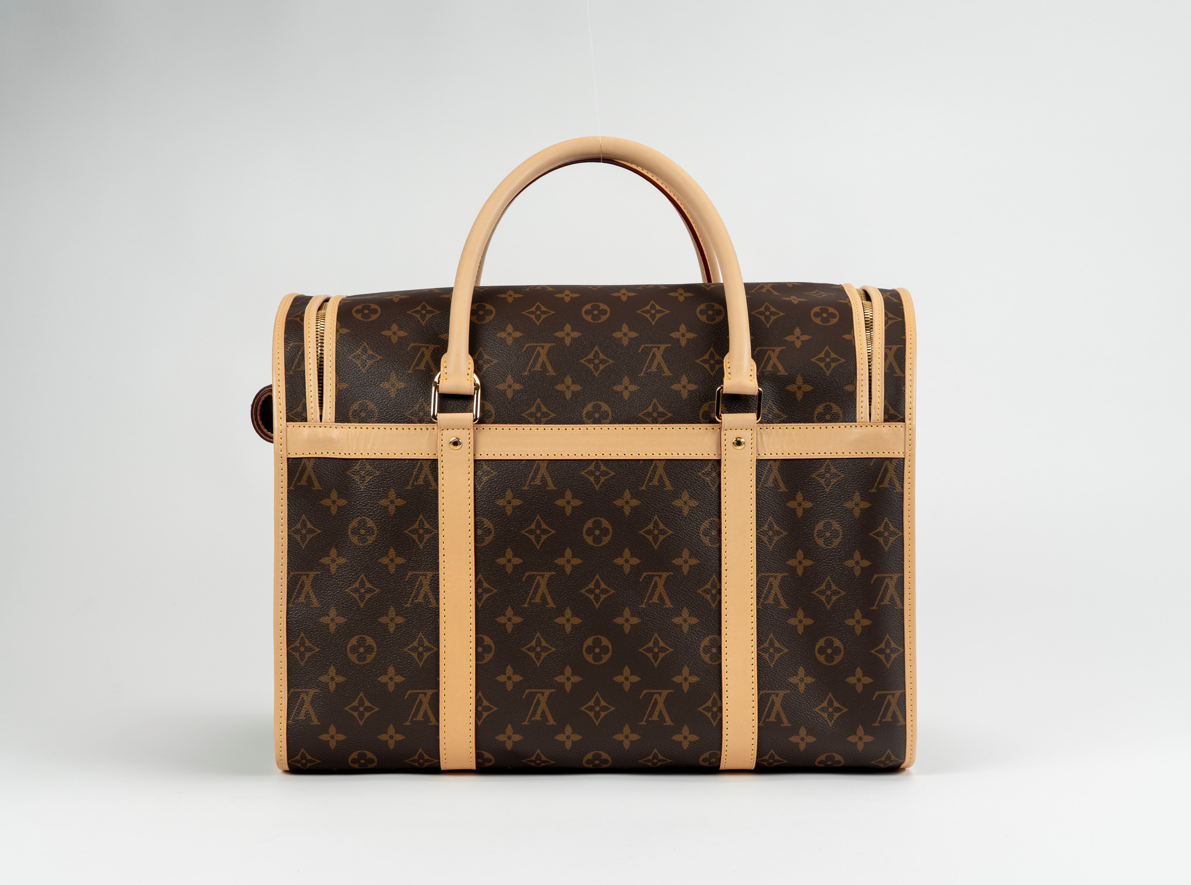 Louis Vuitton - Trasportino per cani, in tela monogram con tracolla regolabile