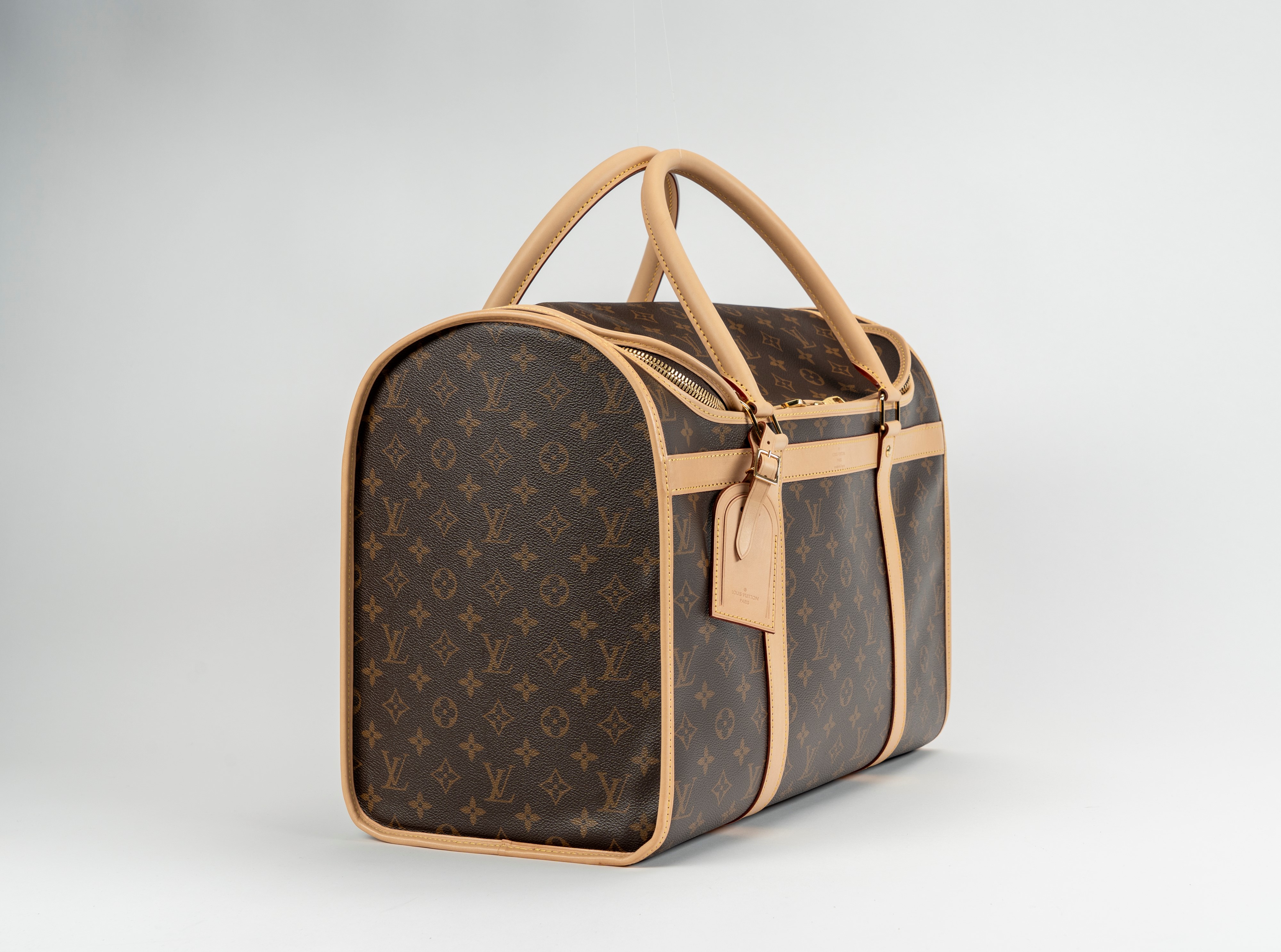 Louis Vuitton - Trasportino per cani, in tela monogram con tracolla regolabile