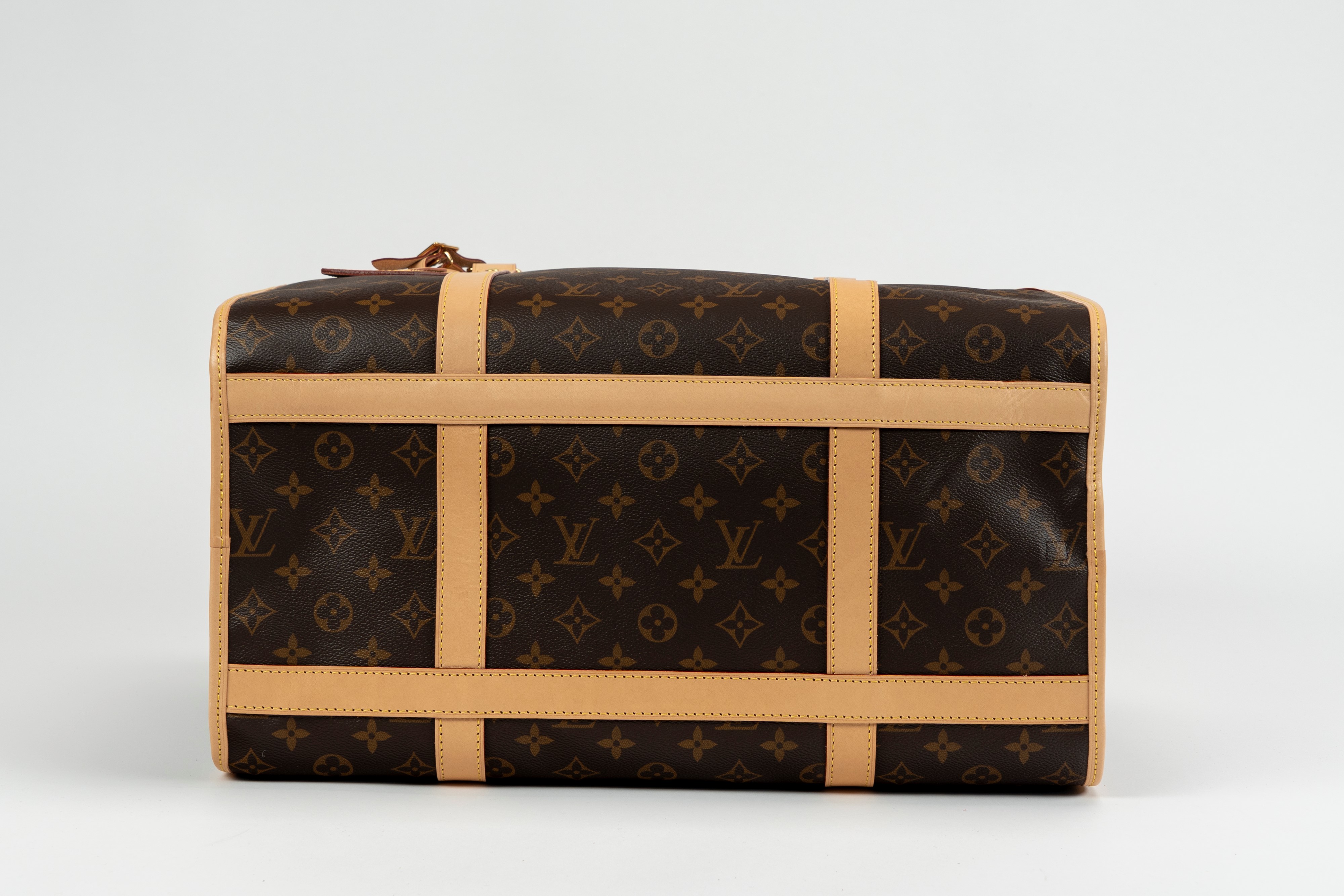 Louis Vuitton - Trasportino per cani, in tela monogram con tracolla regolabile