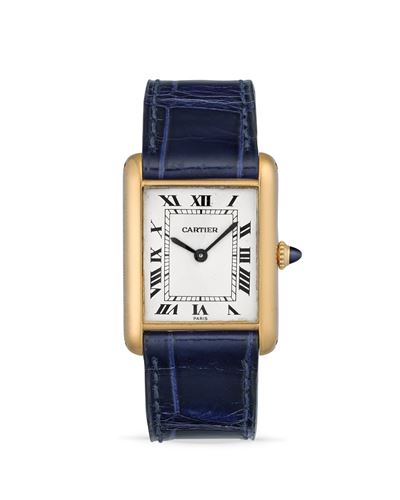 Orologio Tank Louis 78086, oro 18k, anni '80