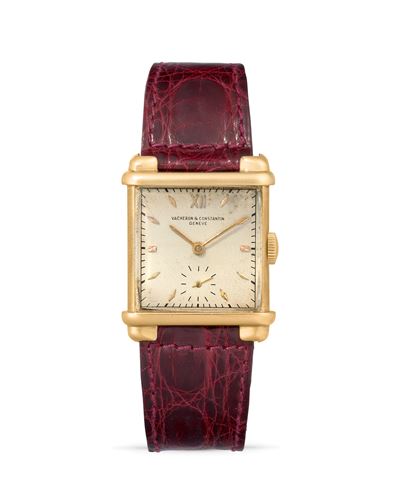 Tank Obus, orologio da polso in oro 18k con quadrante color crema