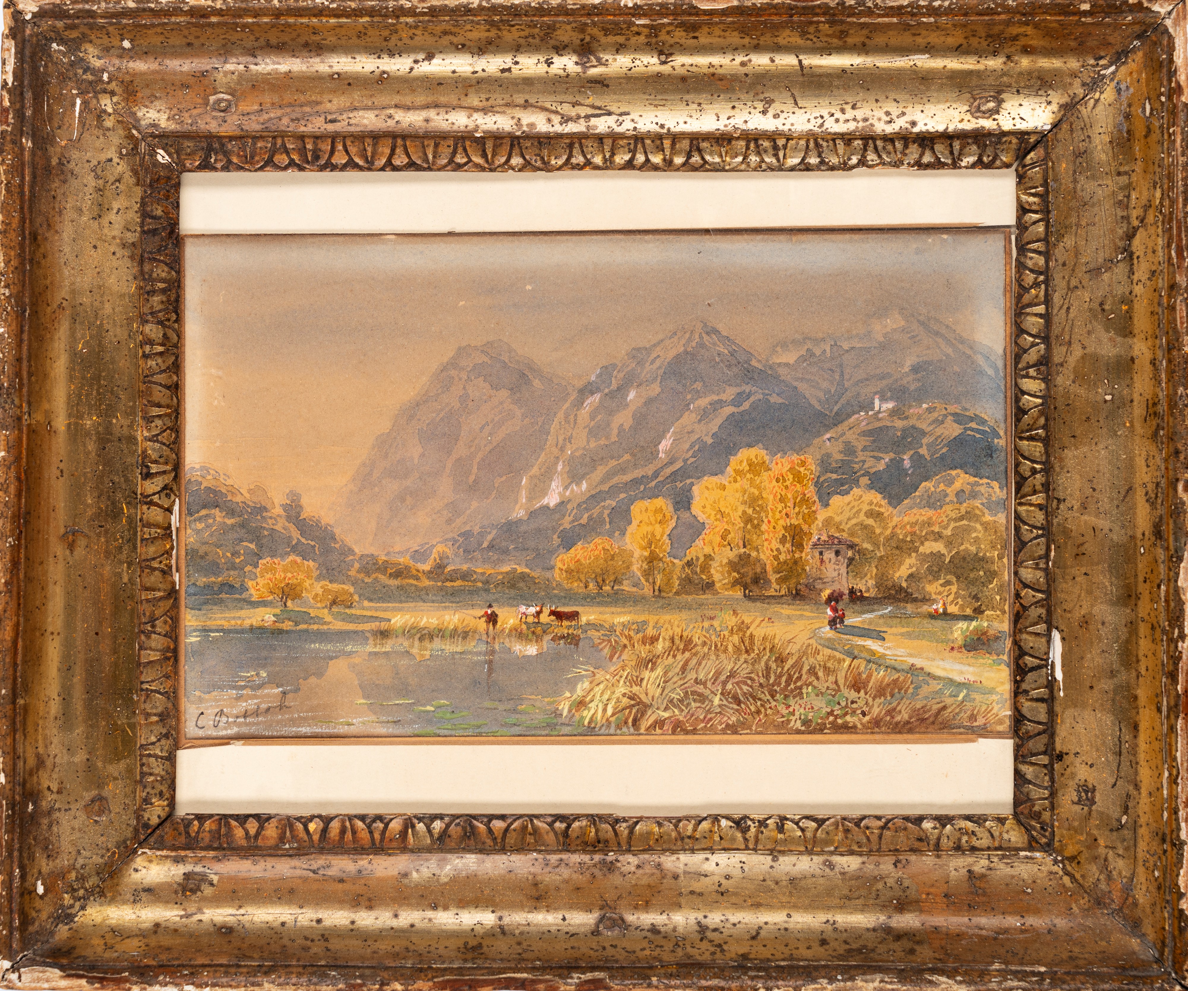 Carlo Bossoli - Paesaggio Svizzero