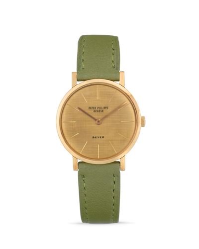 Orologio Calatrava 3426R personalizzato per Beyer, anni '60, oro rosa 18k