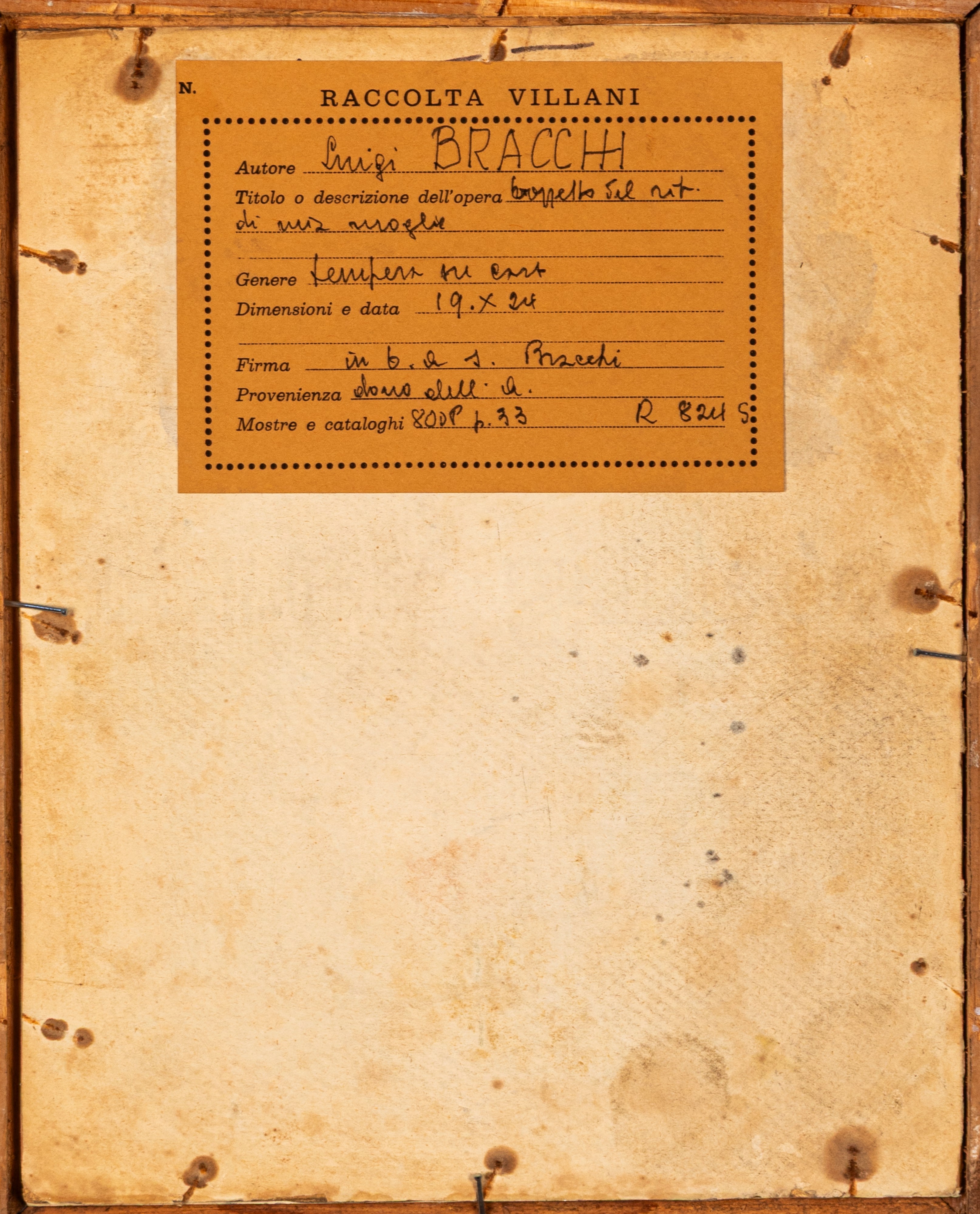 Bozzetto del ritratto di mia moglie