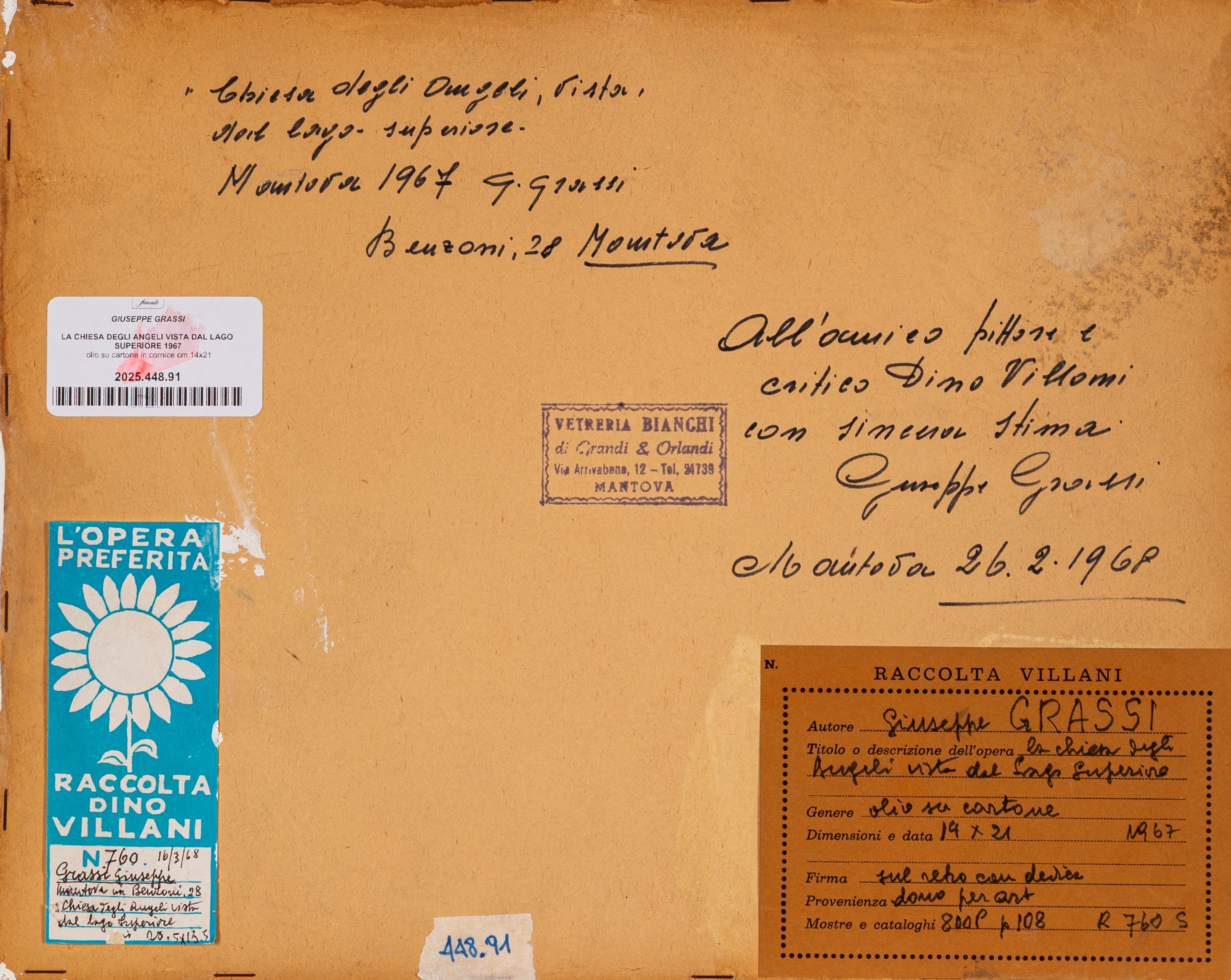 La chiesa degli angeli vista dal Lago Superiore