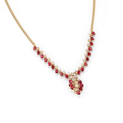 Collana con Rubini