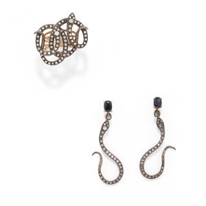 Anello e orecchini serpenti