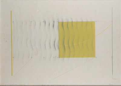 Senza titolo (verde), litografia a colori, 1968