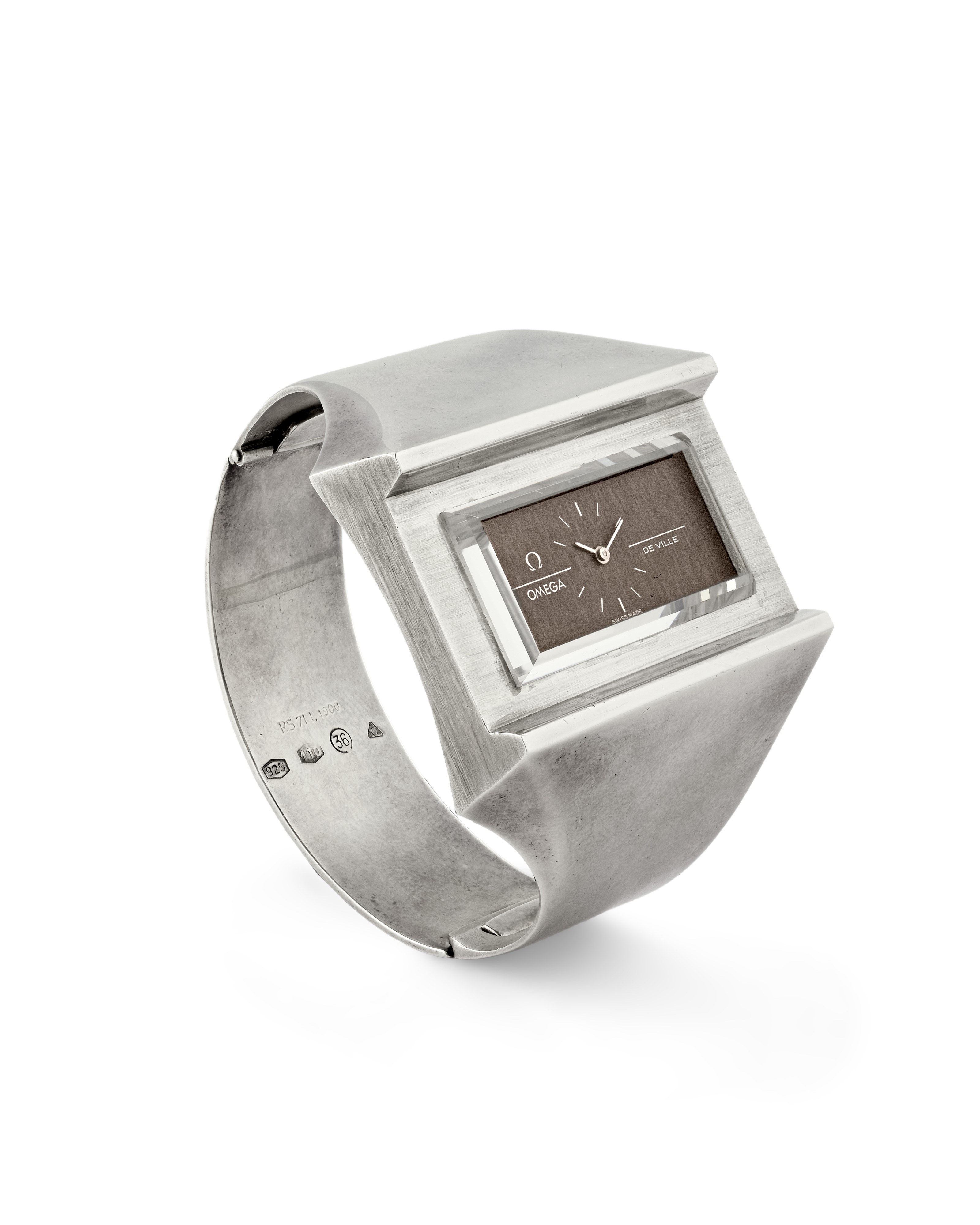 Omega - Orologio bracciale De Ville Emerald 8270-026, anni '70, cassa in argento