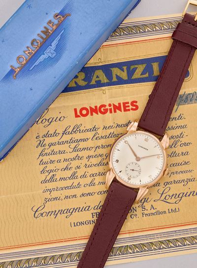 Orologio Calatrava Anse a Fiamma, oro rosa 18k, anni '40