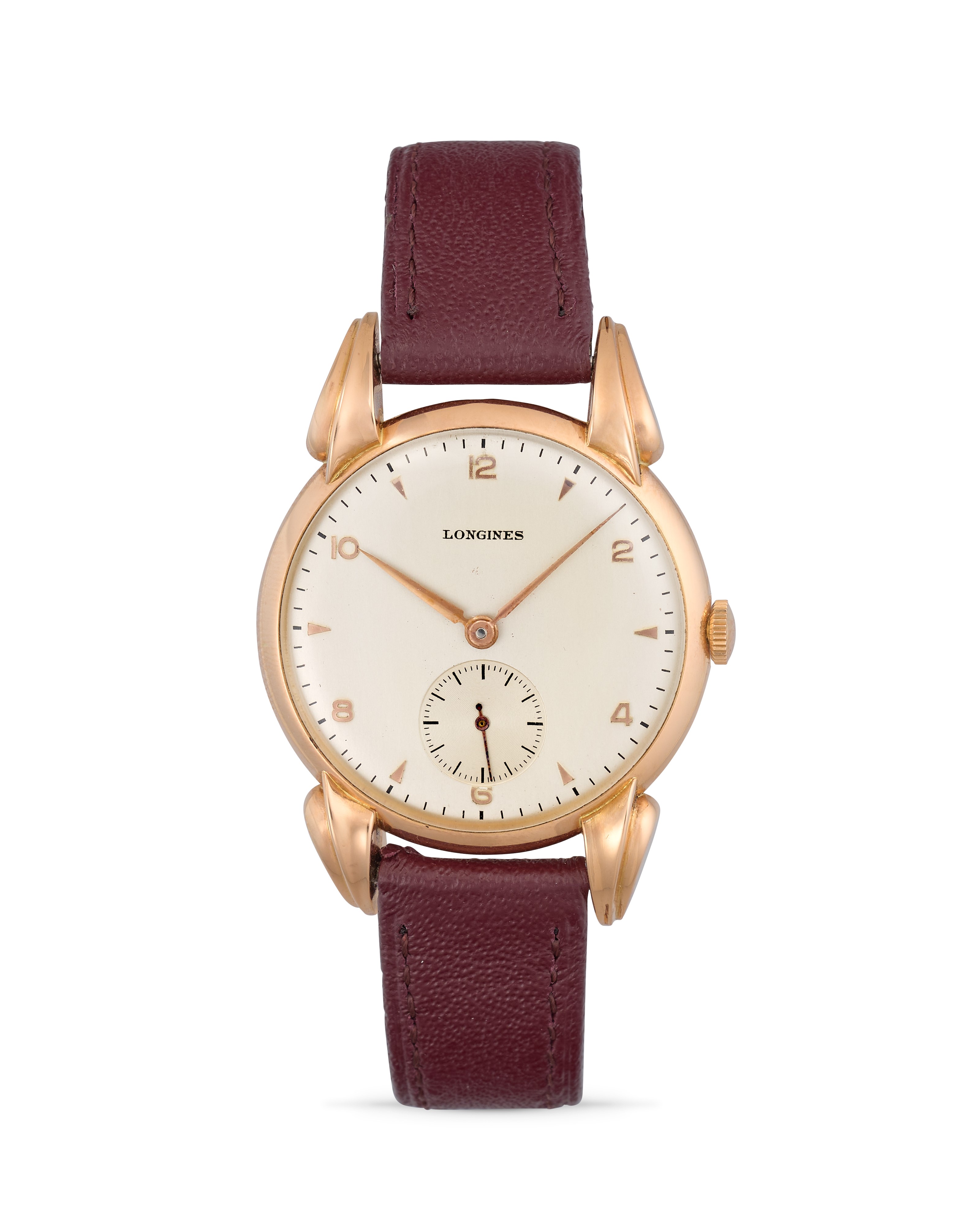 Longines - Orologio Calatrava Anse a Fiamma, oro rosa 18k, anni '40
