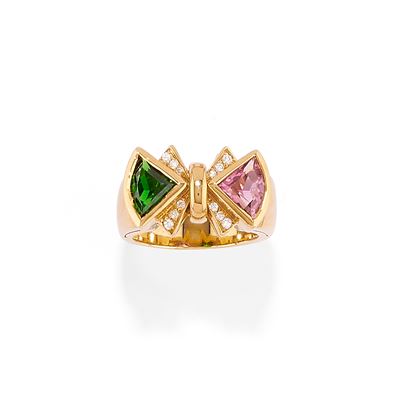Anello con Tormaline