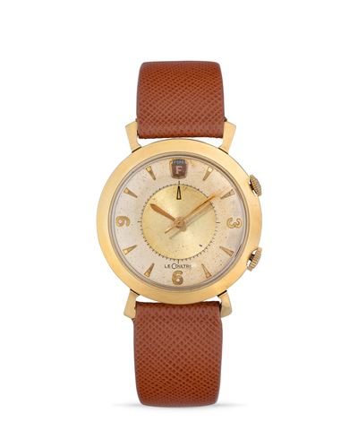 Memovox personalizzato per Ford, orologio a carica manuale con cassa rotonda in oro 10k