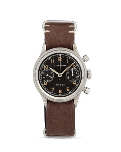 Cronografo Type 20, acciaio e metallo cromato, anni '50