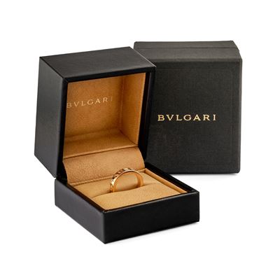 Anello Collezione Bzero1, oro rosa 18k con diamante taglio brillante di ct 0,04