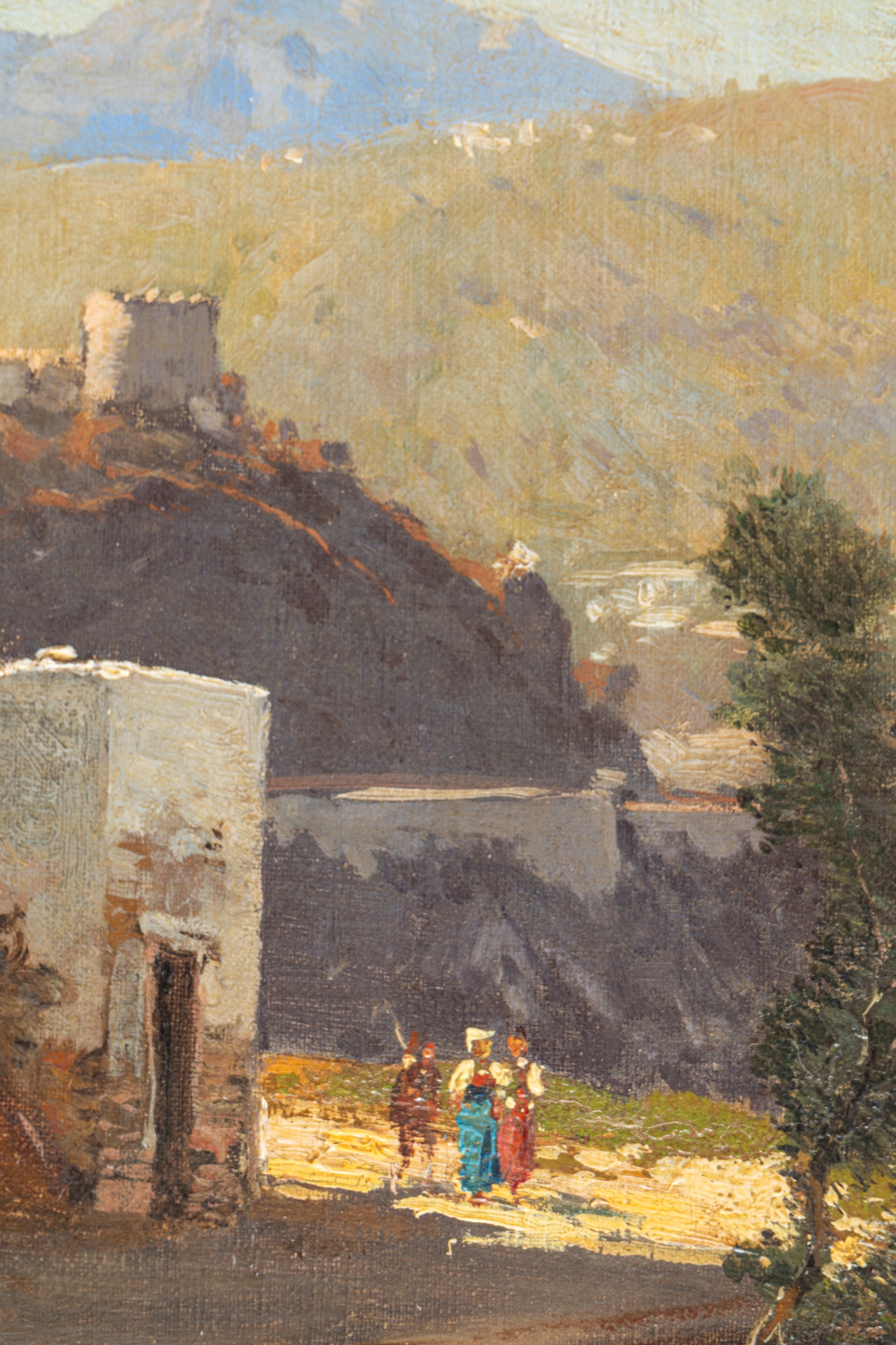Hermann David Salomon Corrodi - Veduta della Costiera Sorrentina con Capri