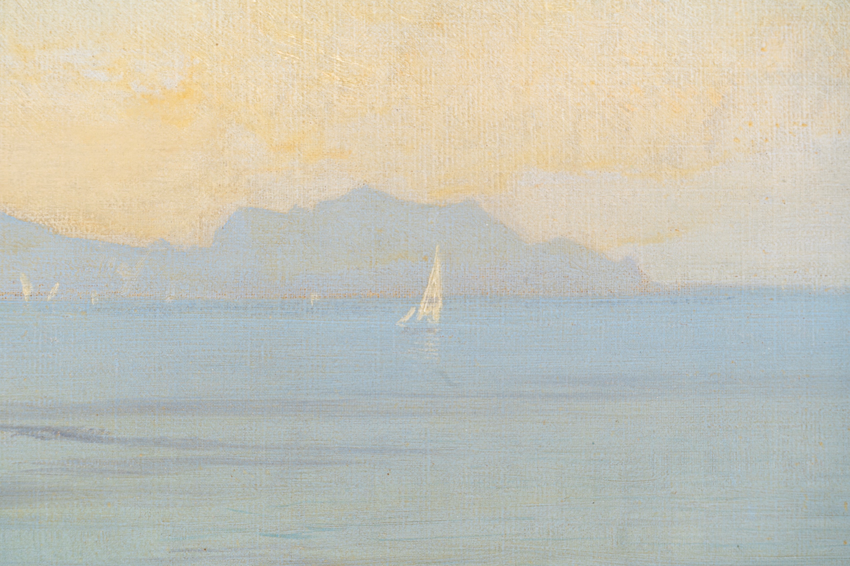 Hermann David Salomon Corrodi - Veduta della Costiera Sorrentina con Capri