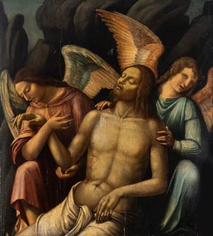 Pietà con angeli