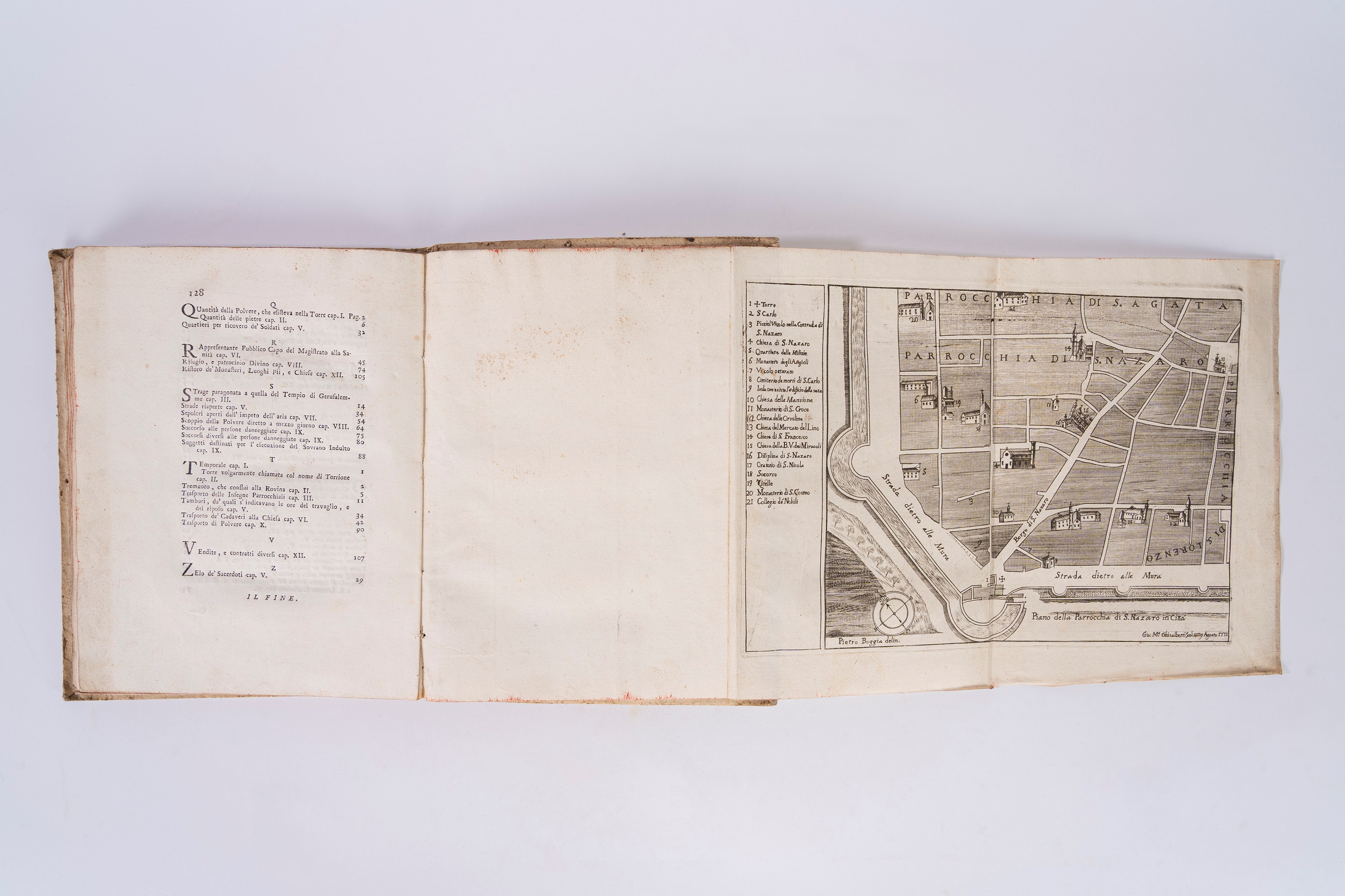 Scipione Garbelli - Le rovine di Brescia per lo scoppio della polvere, 1771