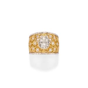 Anello con acquamarina