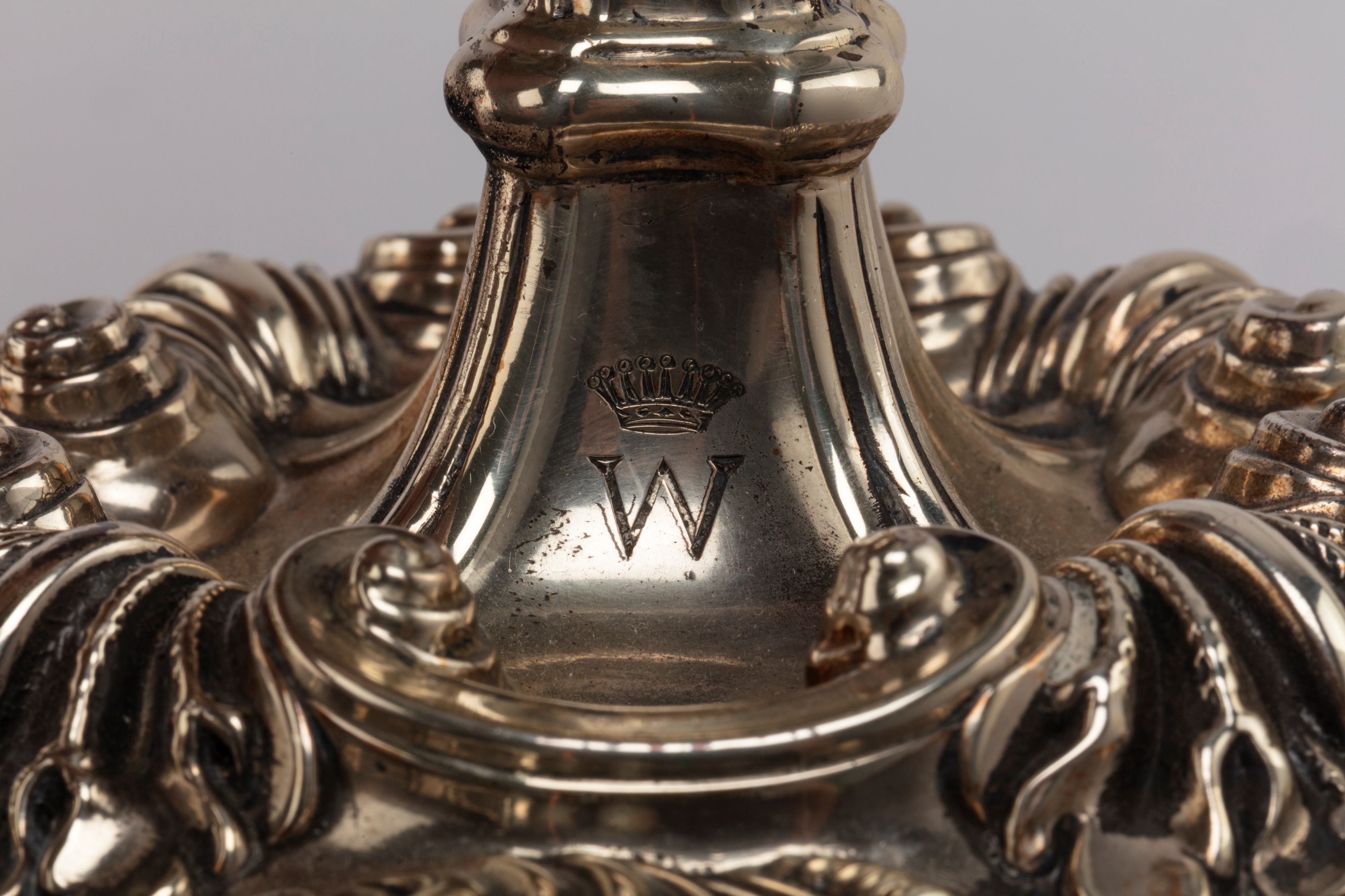 John Watson & Son - Coppia di candelieri in argento, Sheffield 1840