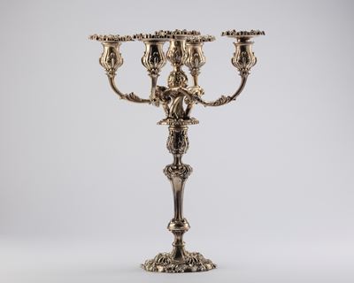 Grande candelabro in argento, Sheffield 1840