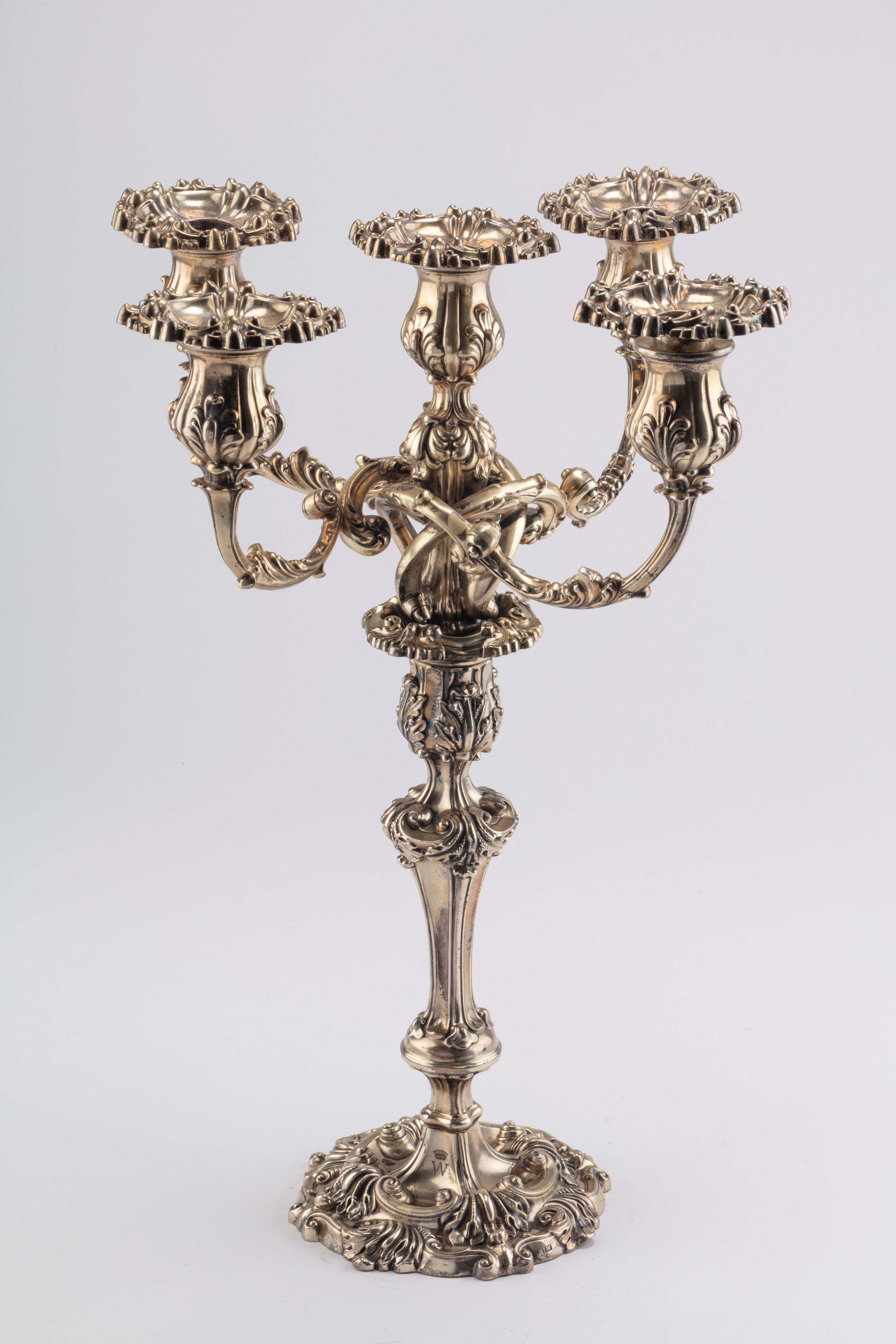 John Watson & Son - Grande candelabro in argento, Sheffield 1840