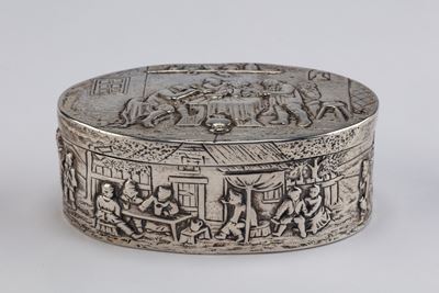 Tabacchiera in argento, Olanda, secolo XIX