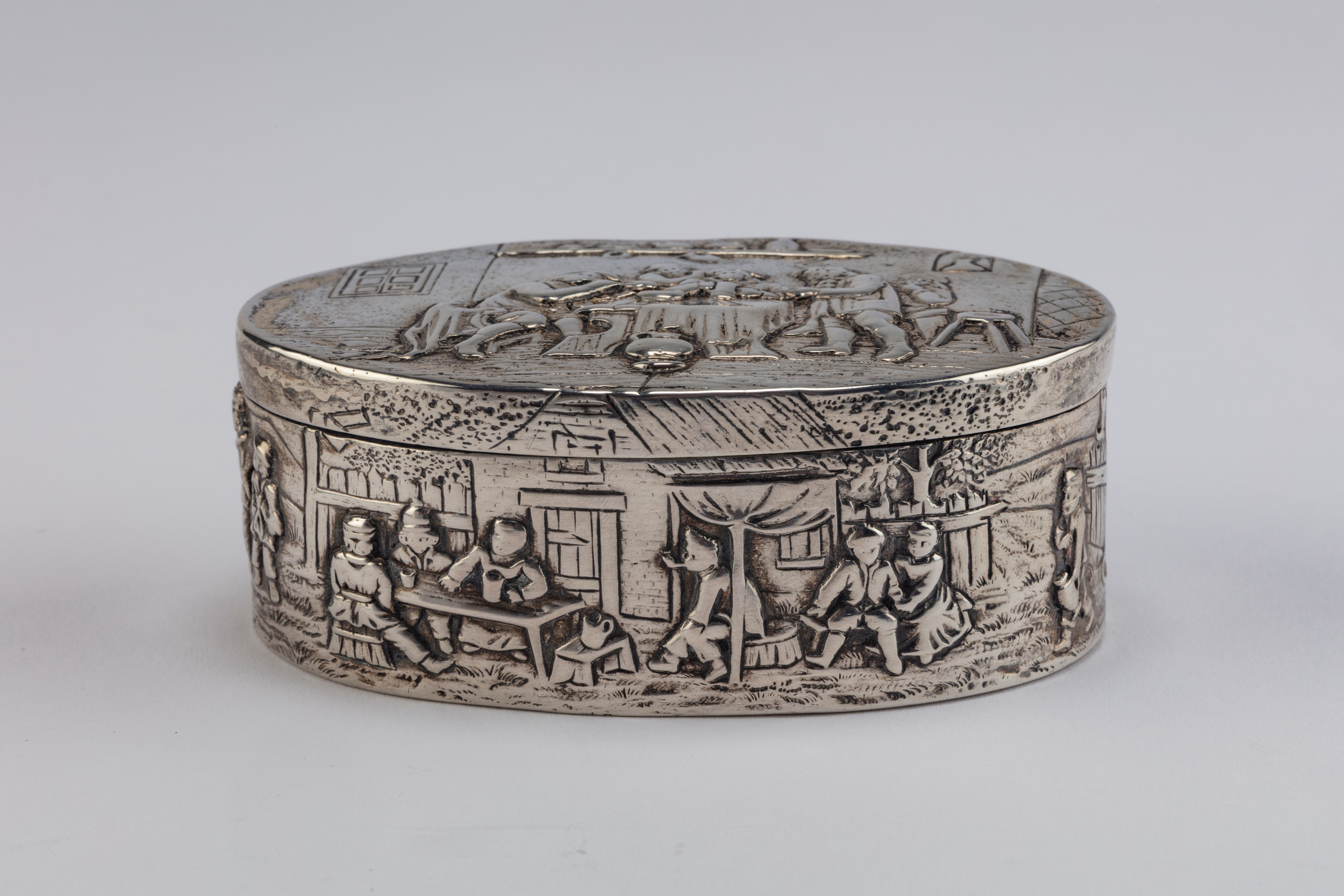 Tabacchiera in argento, Olanda, secolo XIX