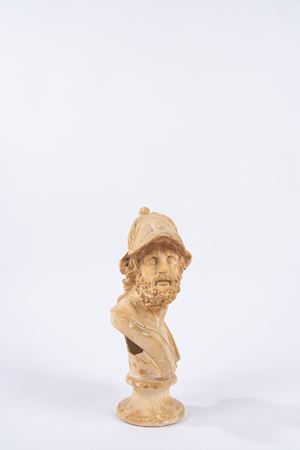 Busto di Menelao in gesso