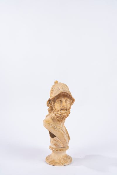 Busto di Menelao, scultura in gesso