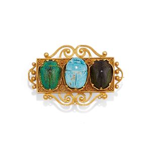 Scarab brooch
