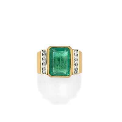 Anello con Smeraldo Colombia