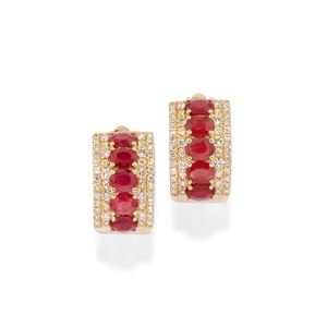 Orecchini con rubini