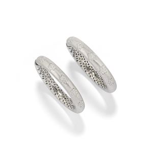 Diamond hoop earrings 