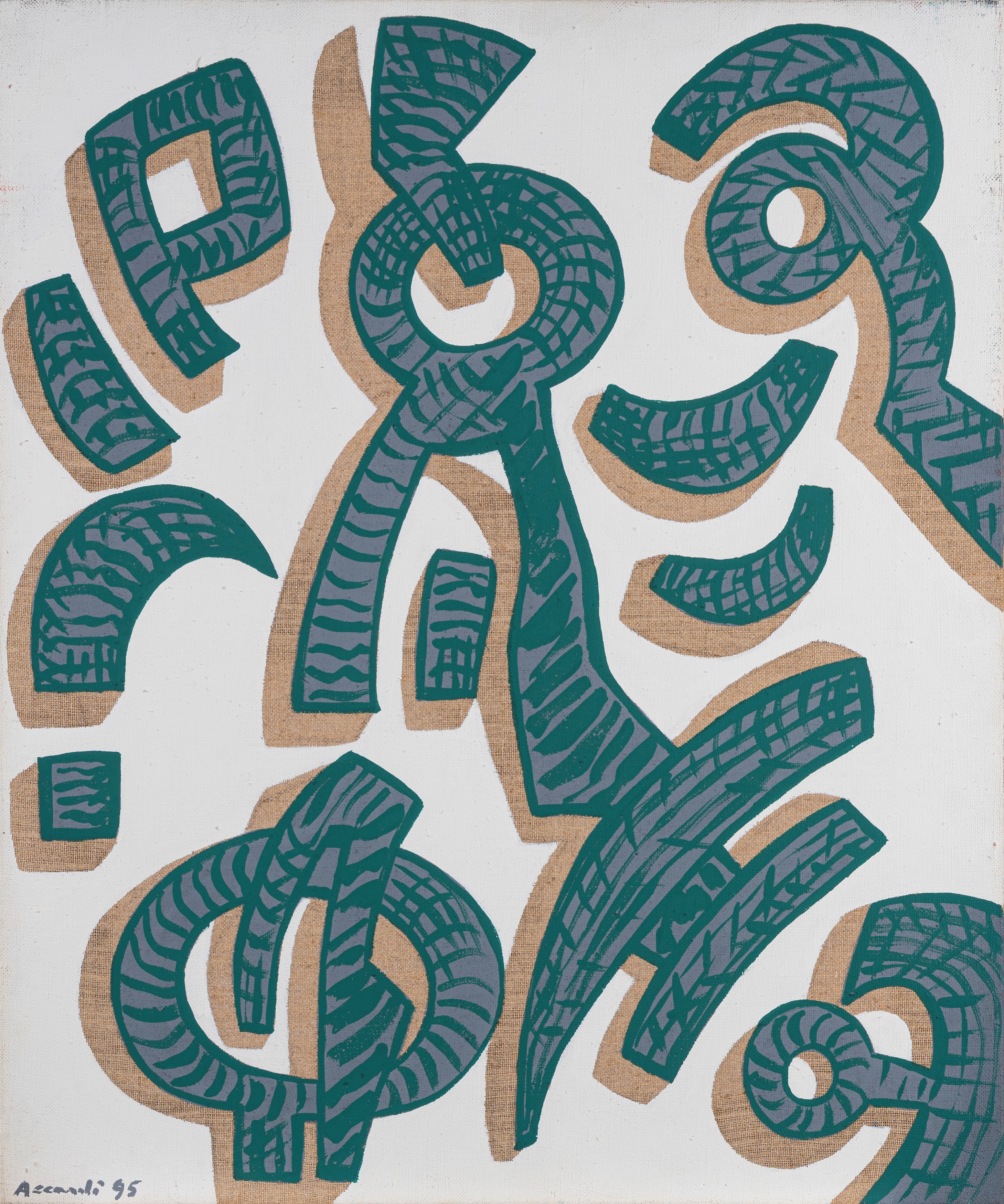 Carla Accardi - Sotto-rigo del verde 1995 | Arte Moderna e ...