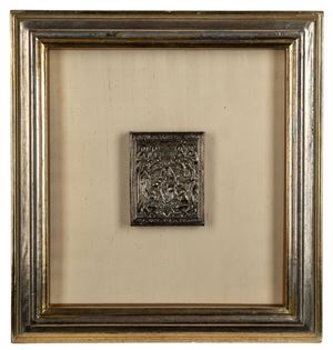 Icon with Jesus on the throne and the apostles, XX Century