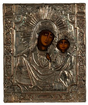 Icona raffigurante Madonna di Vilnus, secolo XIX