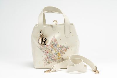 Borsa cabas verticale Dior Toujours small con decorazione Dior star multicolore