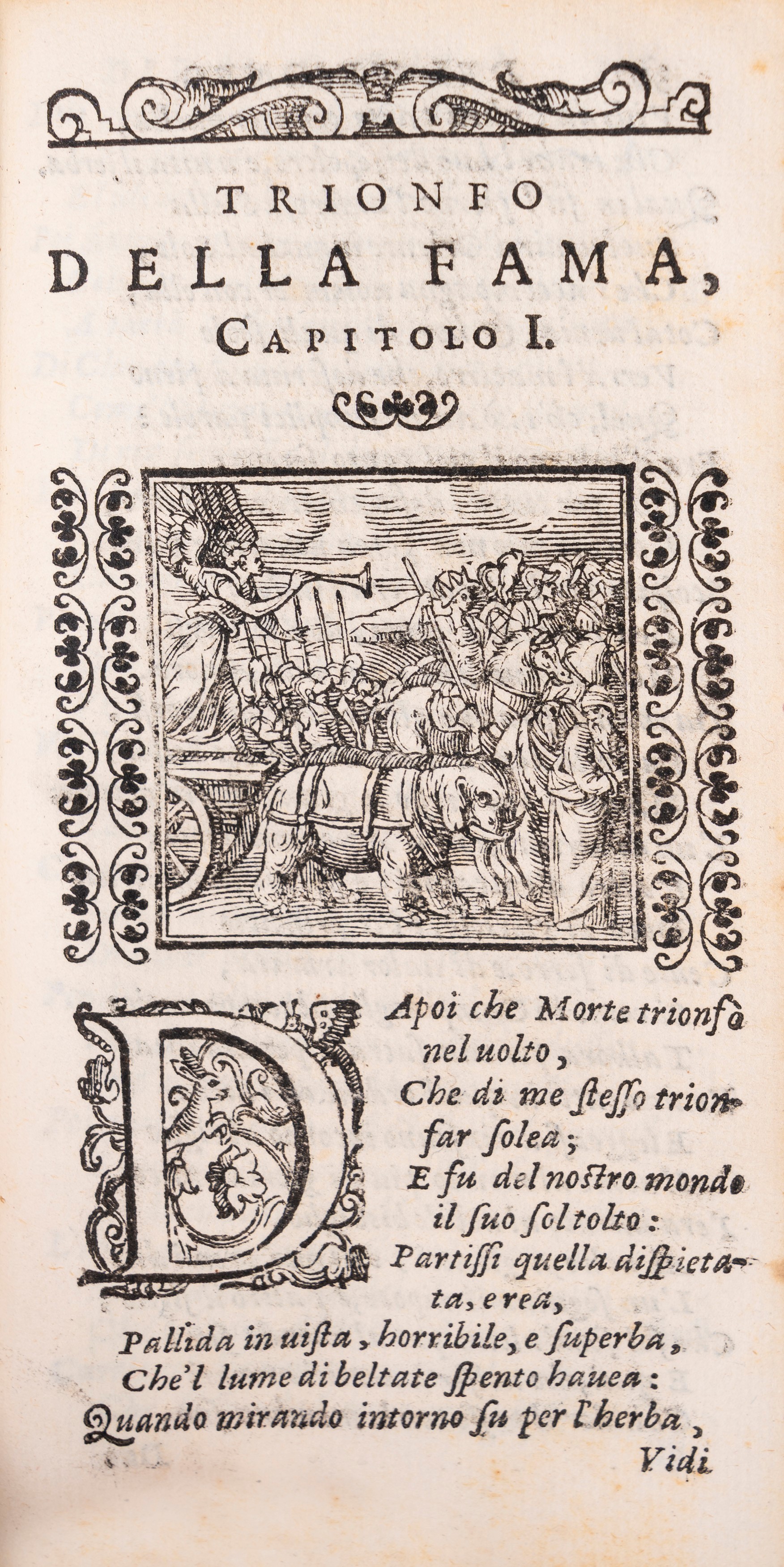 Il Petrarca nuovamente ridotto alla vera lettione – Rarissima prima edizione del 1585