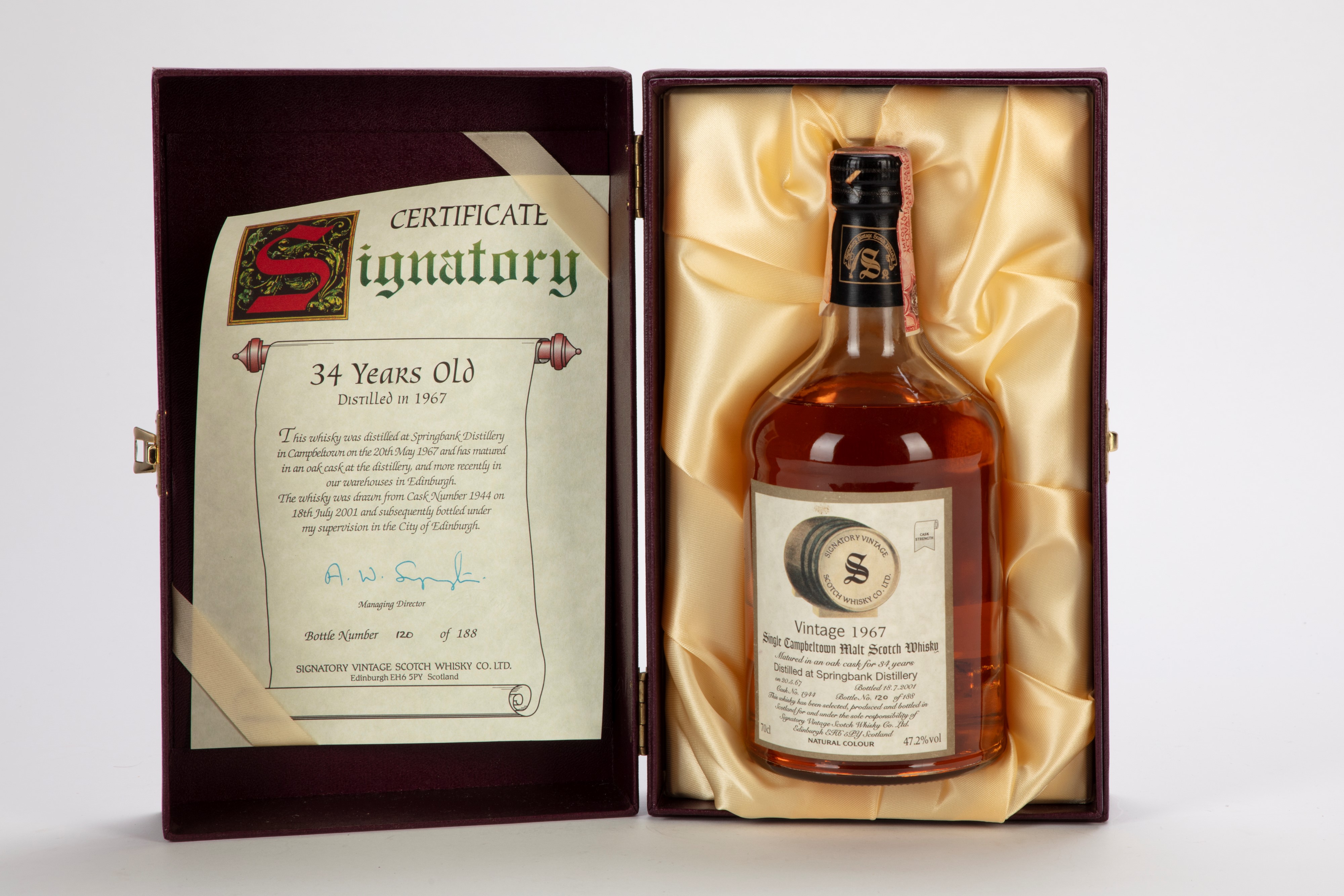 Signatory springbank n°120 Single Malt Scotch Whisky